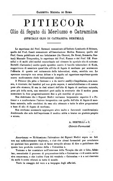 Gazzetta medica di Roma