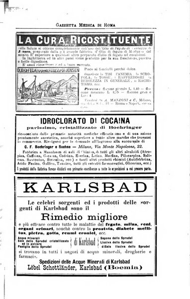 Gazzetta medica di Roma