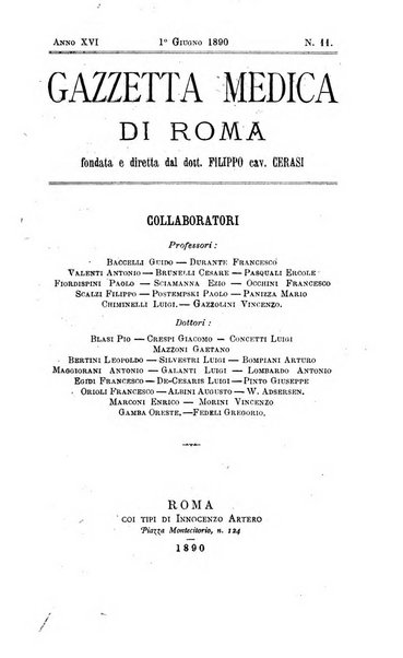 Gazzetta medica di Roma