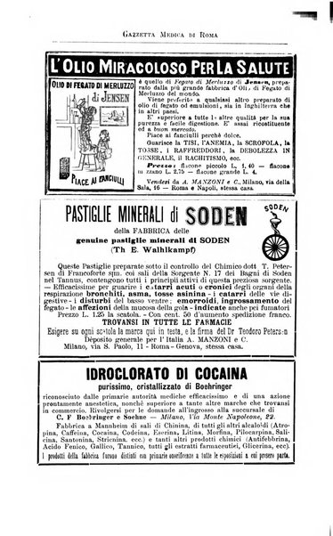 Gazzetta medica di Roma