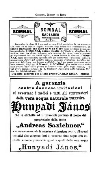 Gazzetta medica di Roma