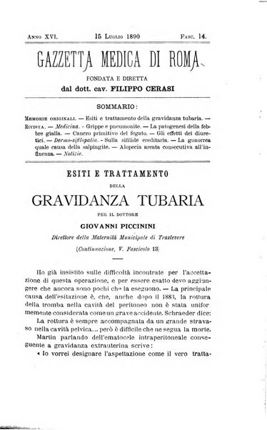 Gazzetta medica di Roma