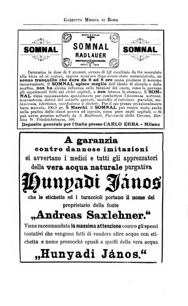 Gazzetta medica di Roma