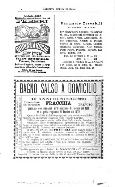 Gazzetta medica di Roma