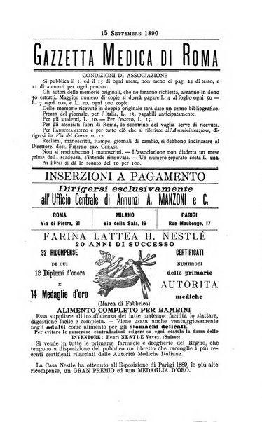 Gazzetta medica di Roma