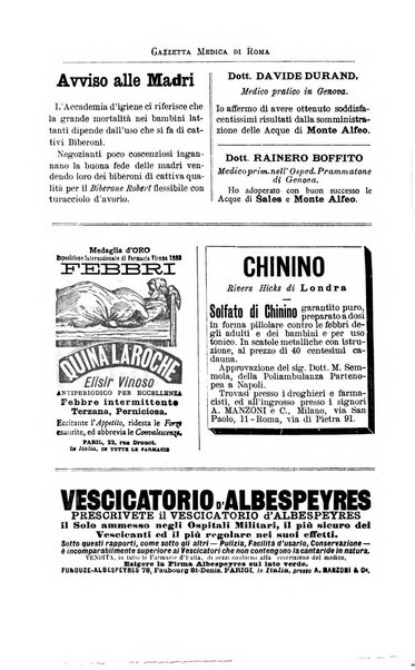 Gazzetta medica di Roma