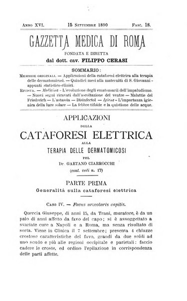 Gazzetta medica di Roma