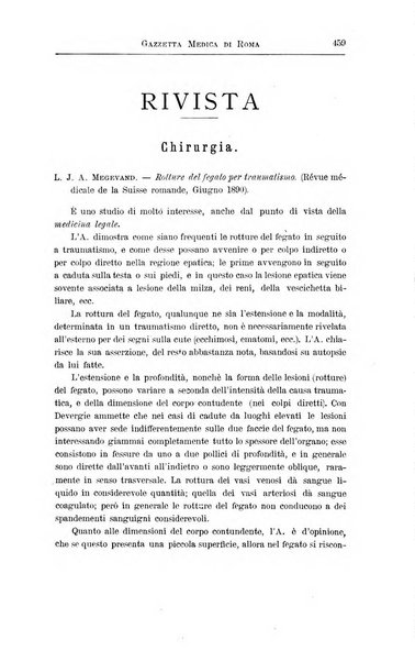 Gazzetta medica di Roma