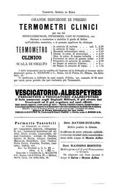 Gazzetta medica di Roma