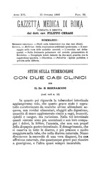 Gazzetta medica di Roma