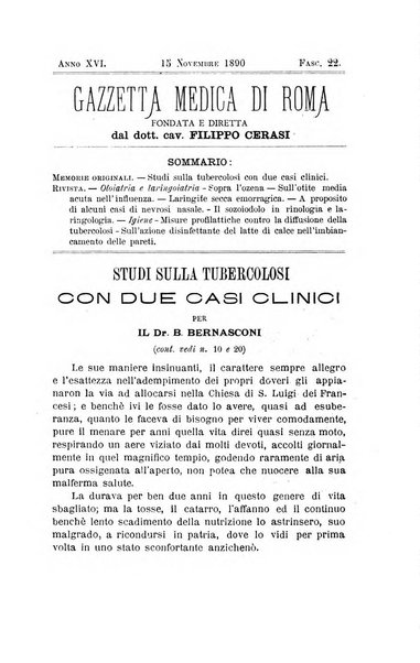 Gazzetta medica di Roma