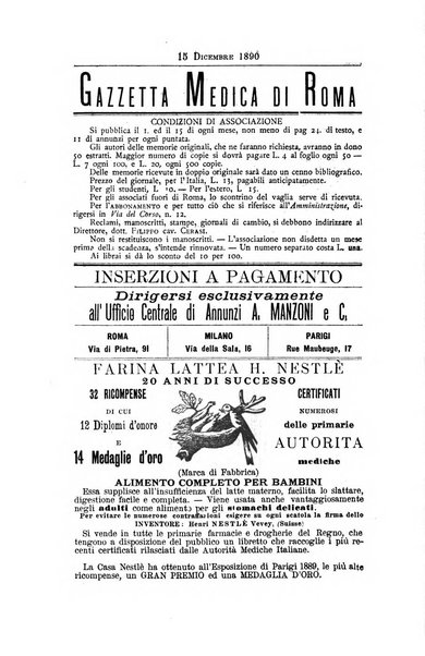 Gazzetta medica di Roma