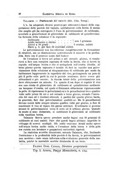 Gazzetta medica di Roma