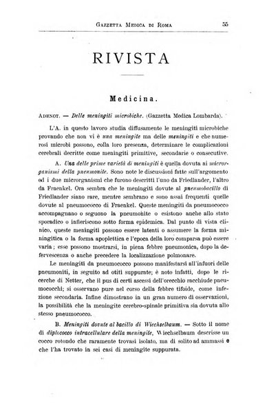 Gazzetta medica di Roma