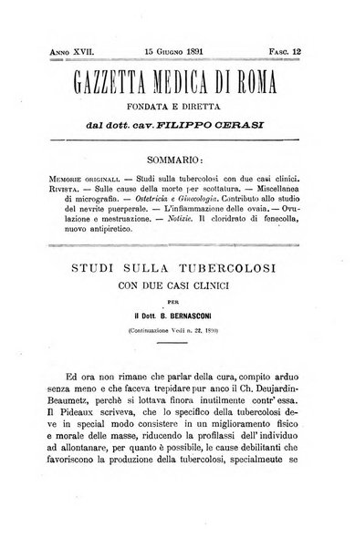 Gazzetta medica di Roma