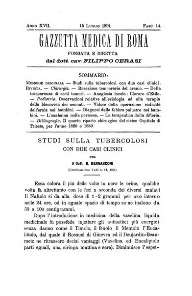 Gazzetta medica di Roma