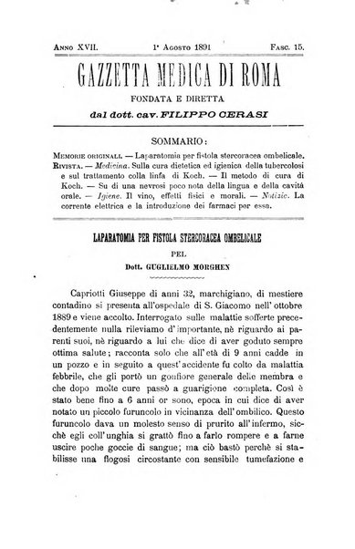 Gazzetta medica di Roma