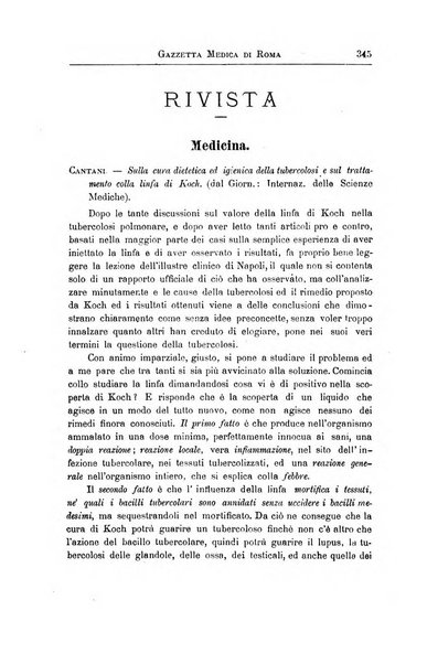 Gazzetta medica di Roma