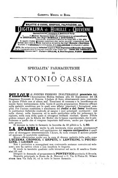 Gazzetta medica di Roma