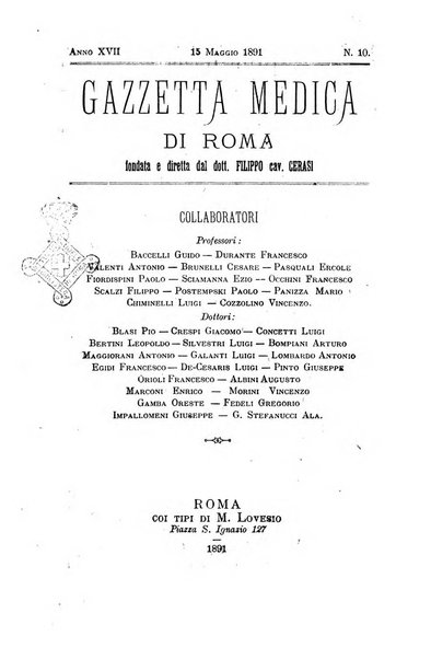 Gazzetta medica di Roma