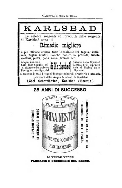 Gazzetta medica di Roma