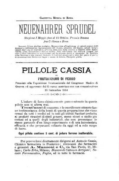 Gazzetta medica di Roma