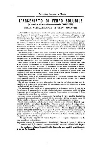 Gazzetta medica di Roma