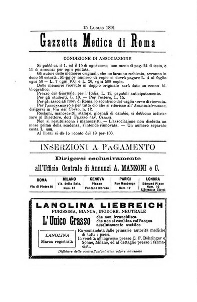 Gazzetta medica di Roma