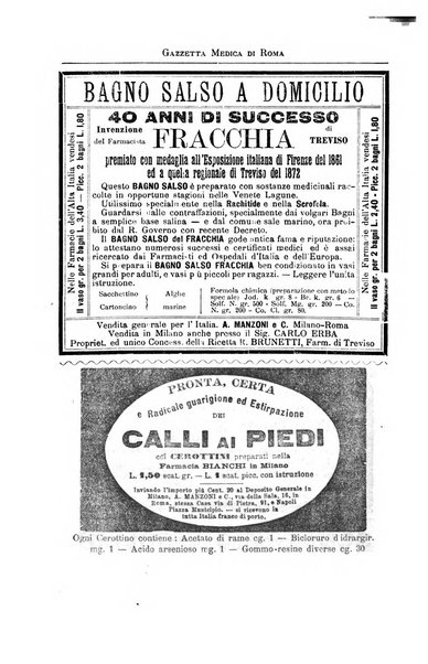 Gazzetta medica di Roma