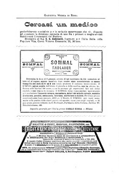 Gazzetta medica di Roma