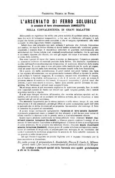 Gazzetta medica di Roma