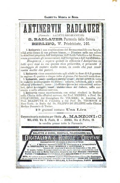 Gazzetta medica di Roma