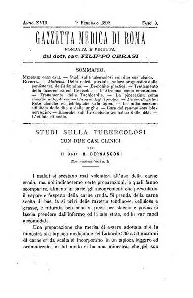 Gazzetta medica di Roma