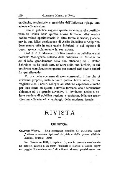 Gazzetta medica di Roma