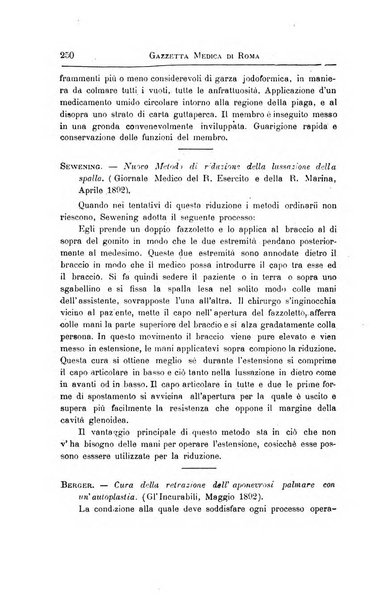 Gazzetta medica di Roma