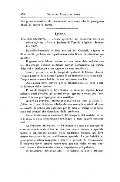 Gazzetta medica di Roma