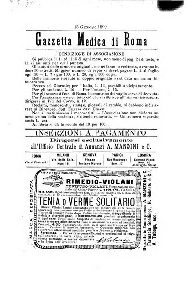 Gazzetta medica di Roma