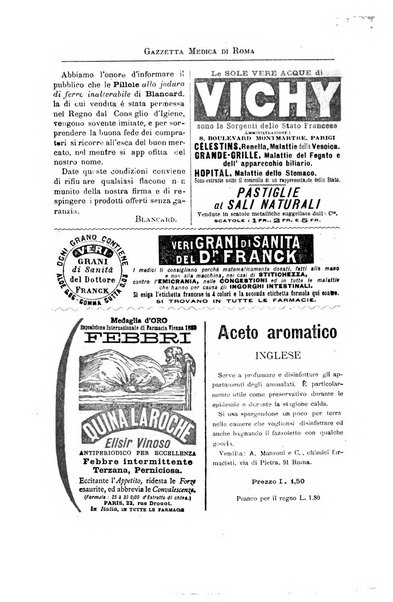 Gazzetta medica di Roma