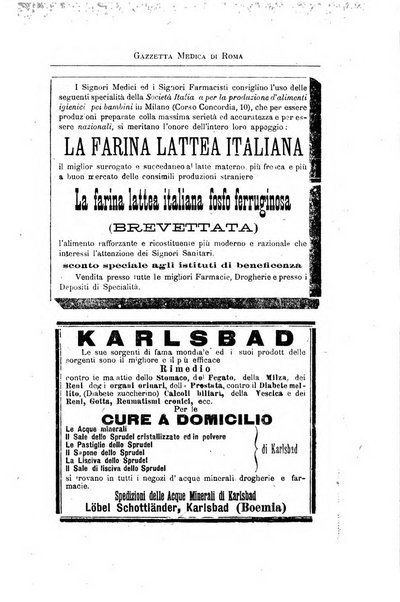 Gazzetta medica di Roma