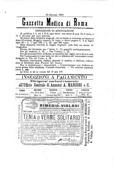 Gazzetta medica di Roma