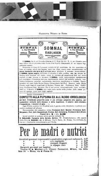 Gazzetta medica di Roma