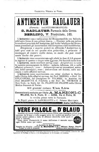 Gazzetta medica di Roma