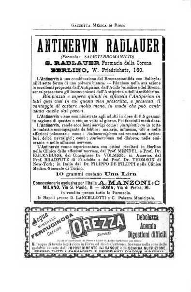 Gazzetta medica di Roma