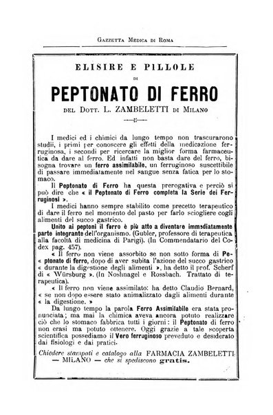 Gazzetta medica di Roma