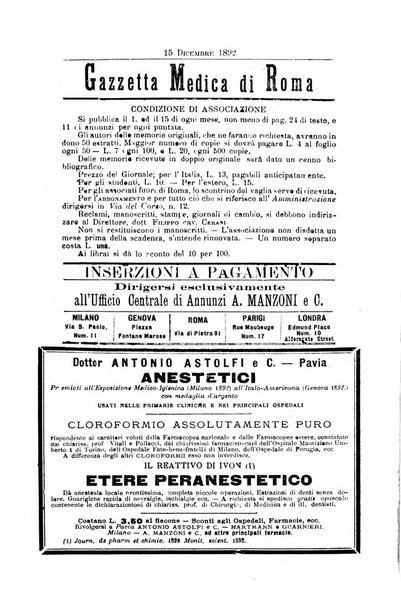 Gazzetta medica di Roma