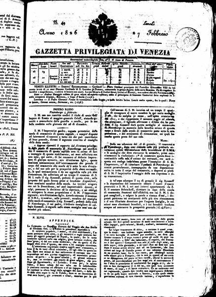 Gazzetta privilegiata di Venezia