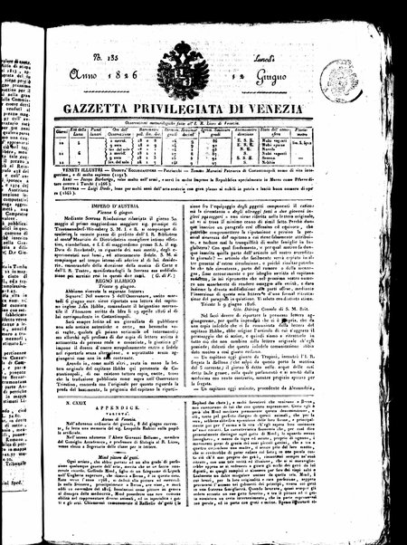 Gazzetta privilegiata di Venezia