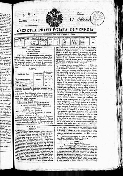 Gazzetta privilegiata di Venezia