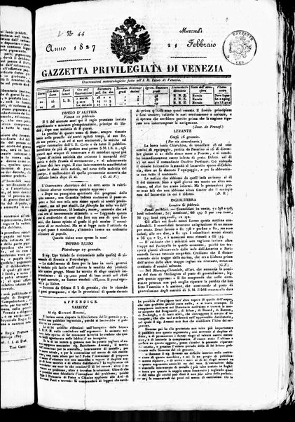 Gazzetta privilegiata di Venezia