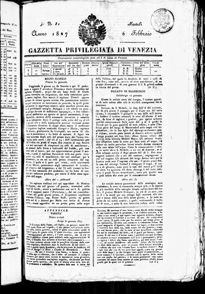 Gazzetta privilegiata di Venezia